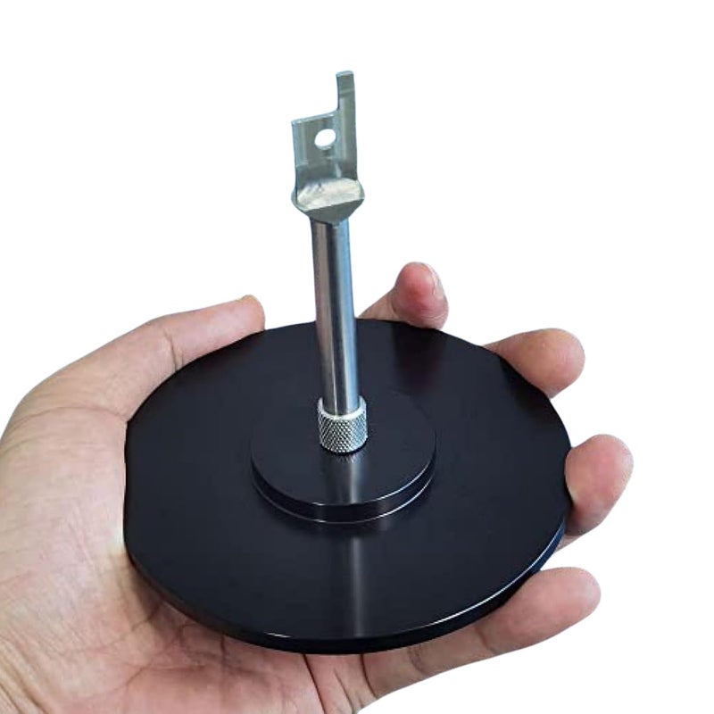 EBIEFLY DIY UVC Reciprocating Saw Machines Large Adapter Suction Cup Attachments Connector Fit for Reciprocating Saws Tools Aluminium Smooth Surface 12cm/4.7in Diameter (Black Large) - Image 2